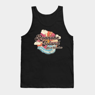 Roanoke Island, NC Summertime Vacationing Beachgoing Waves Tank Top